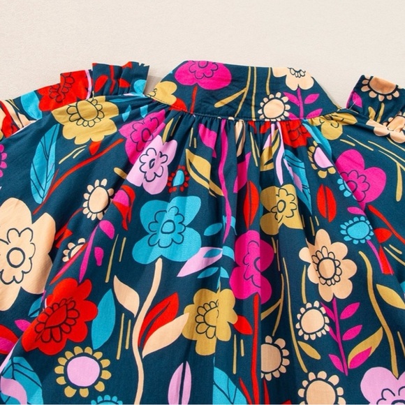 Floral Multicolor Boho Dress - Picture 5 of 6